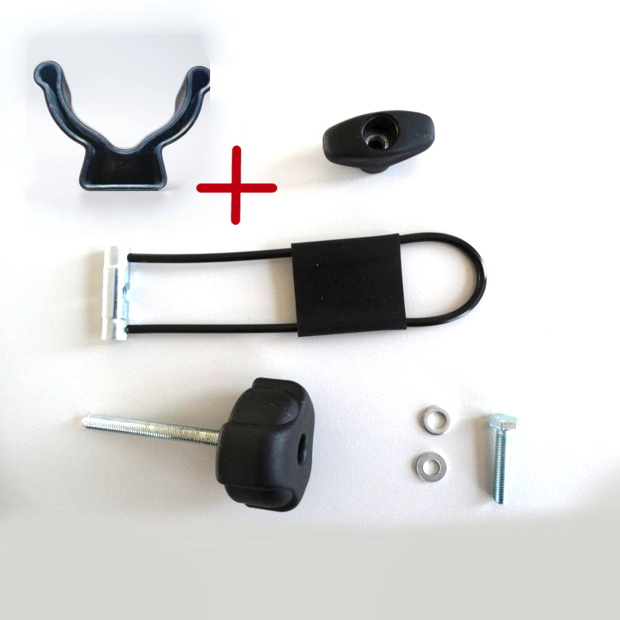 Kit Ricambi Per Braccetto Bici Ok  + Tappo Copritesta Alu Bici Bombato