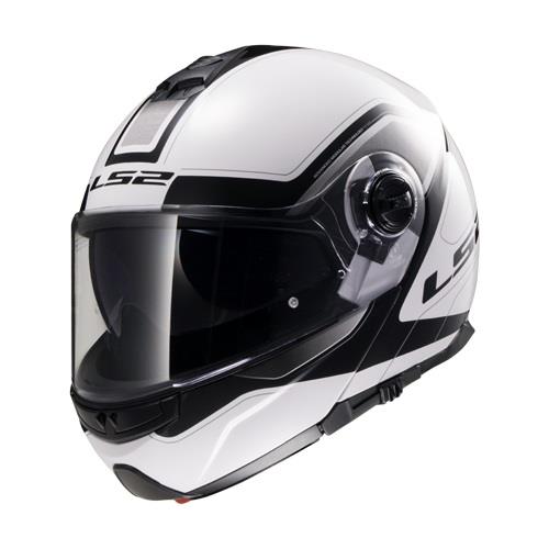 LS2 FF325 STROBE CIVIK WHITE BLACK