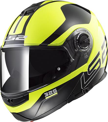 LS2 FF325 STROBE ZONE BLACK HI VIS YELLOW