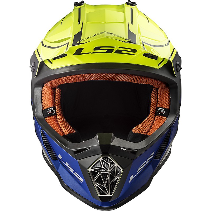 LS2 MX437 FAST CORE Matt Black Hi-Vis Yellow