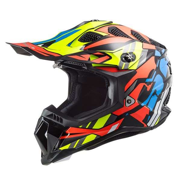 LS2 MX700 SUBVERTER RASCAL Nero Fluo Arancio