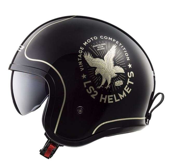 LS2 OF599 SPITFIRE FLIER BLACK