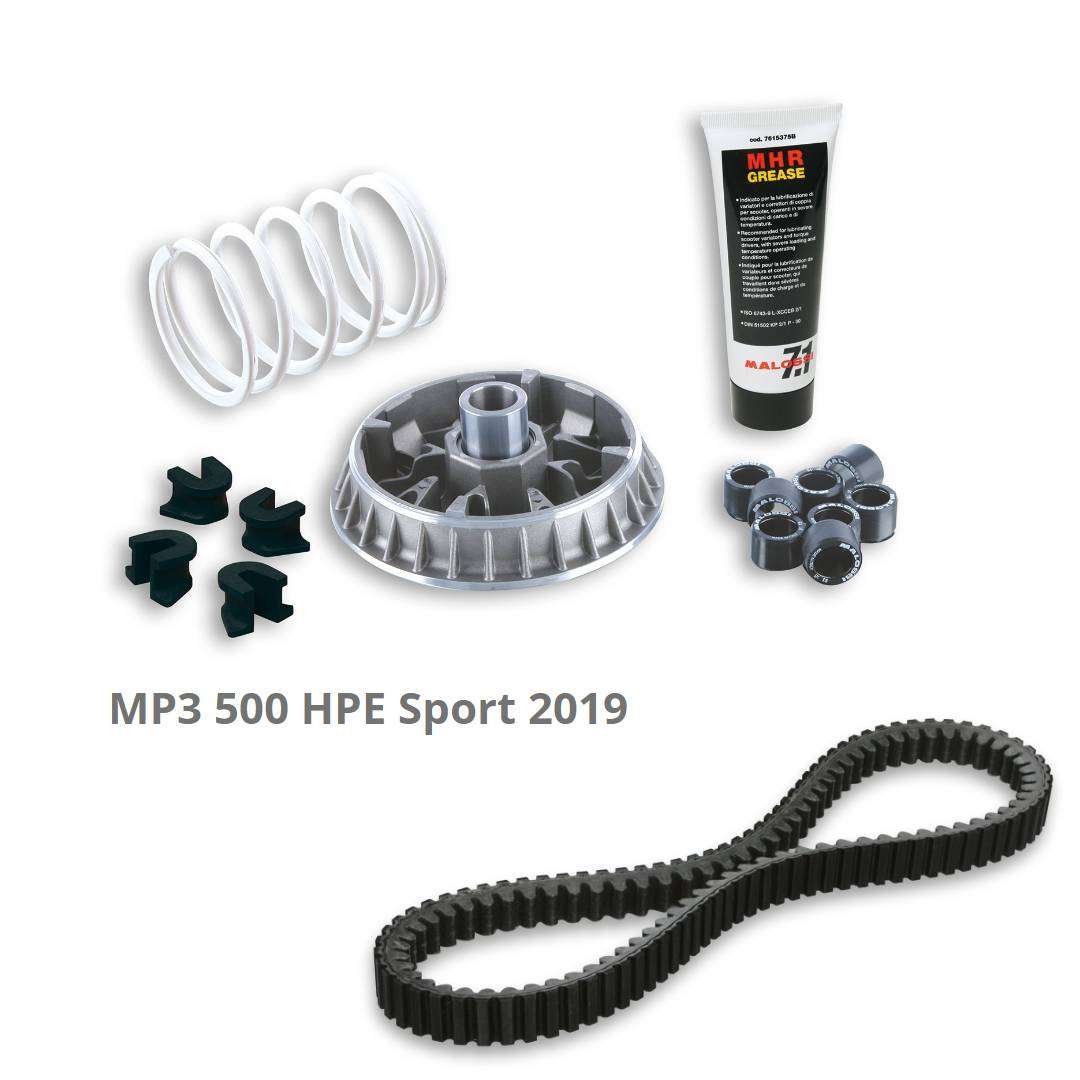 Malossi Multivar #5114260 + Cinghia #6115125 MP3 500 HPE Sport 2019