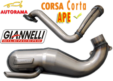 Marmitta Giannelli Piaggio APE 50 – corsa corta 30055