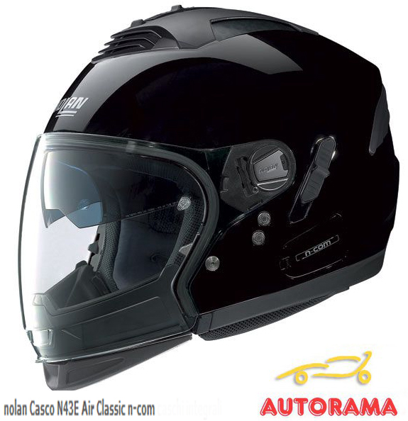 Nolan N43E AIR CLASSIC N-Com – nero lucido/glossy black
