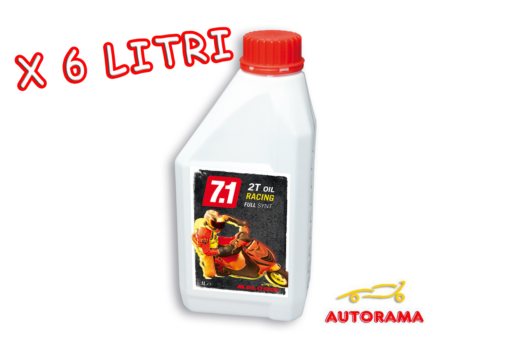 Olio MALOSSI 7.1 Racing Full Synt 2T 100% Sintetico