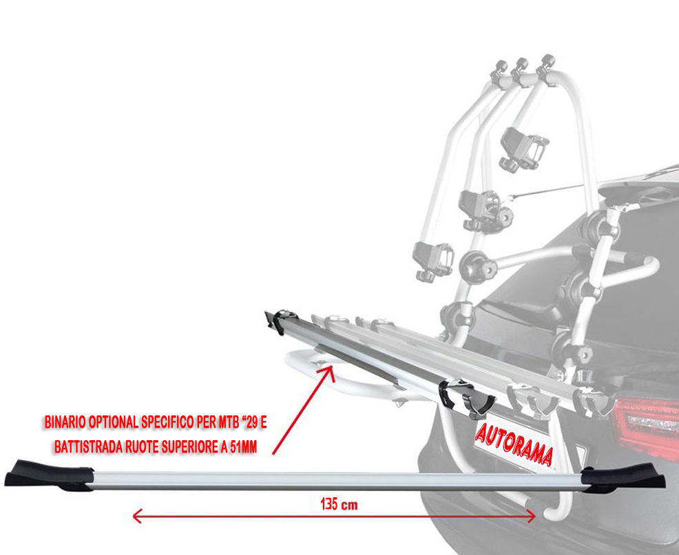 Optional Canalina MTB Portabici Posteriore Fabbri