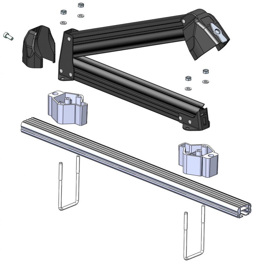 OPTIONAL DISTANZIALE per Porta Sci Aluski e Aluski&Board #6801864