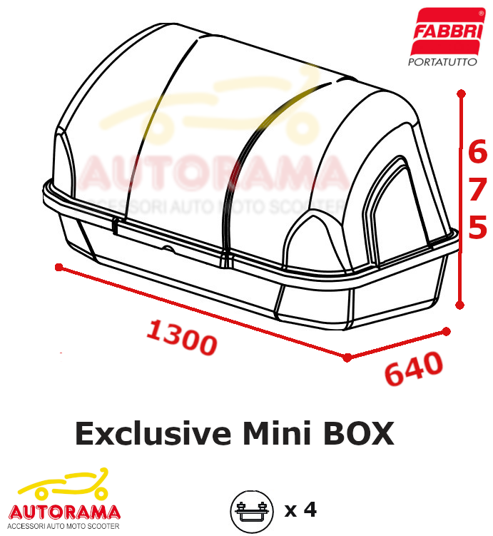 OPTIONAL EXCLUSIV MINIBOX RE-CARGO Portatutto 6201972