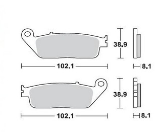 Pastiglie Freno Braking Urban Honda SH 300 i – 716SM1