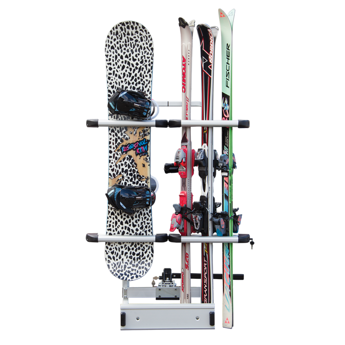 Porta Sci e SnowBoard SKI PASS MAGNUM Ski & Board per Gancio traino