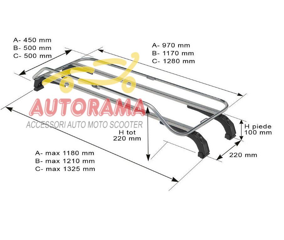Portabagagli Posteriore UNISPIDER C Fabbri per Spider
