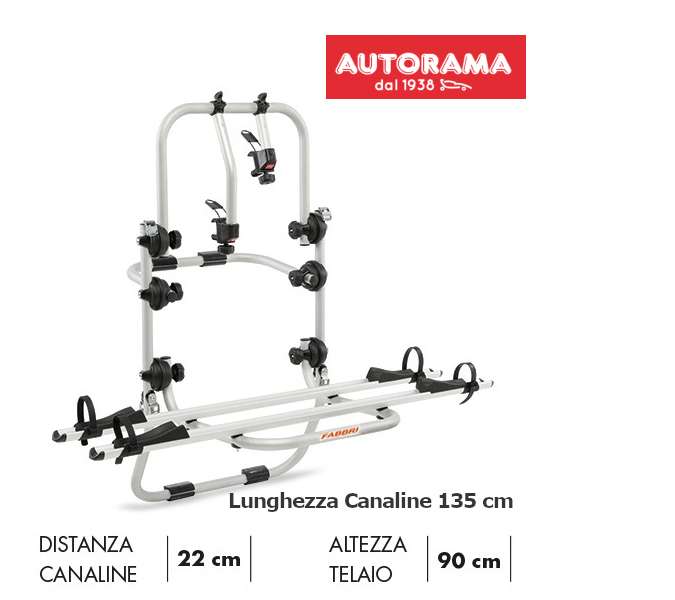 PortaBici Elettrica BICI OK 2 ELEKTROBIKE Maxi SUV Fabbri