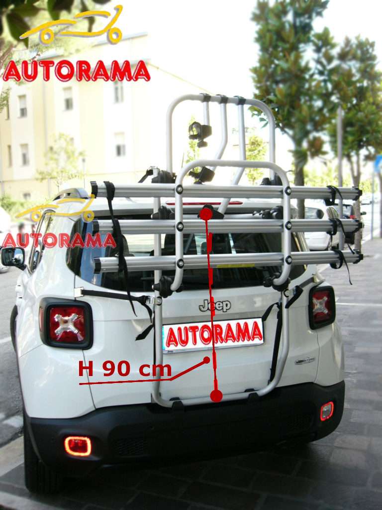 Portabici MODULA Portellone Posteriore NEW NOVE COLLI 3 Bici – H 90