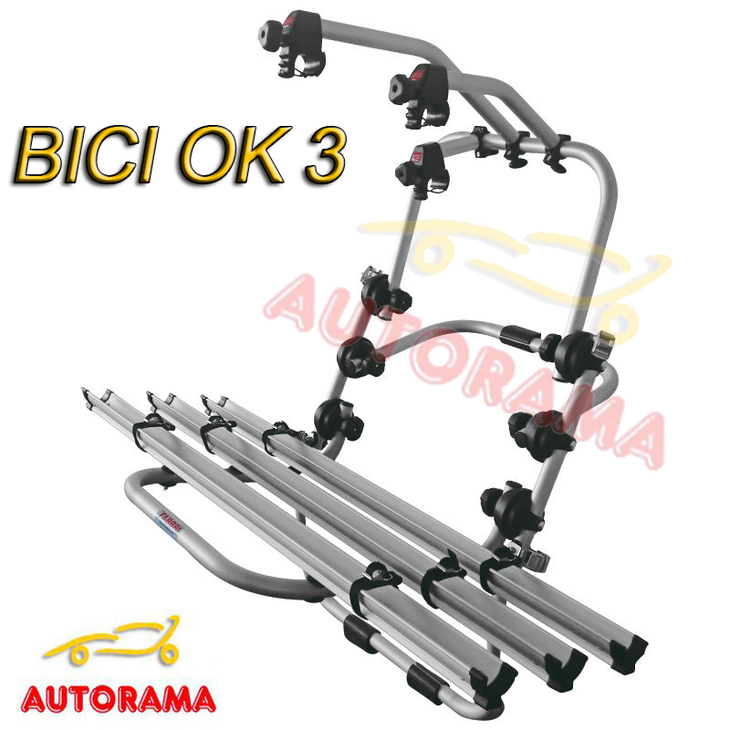 Portabici Posteriore Bici OK 3 Fabbri in Alluminio