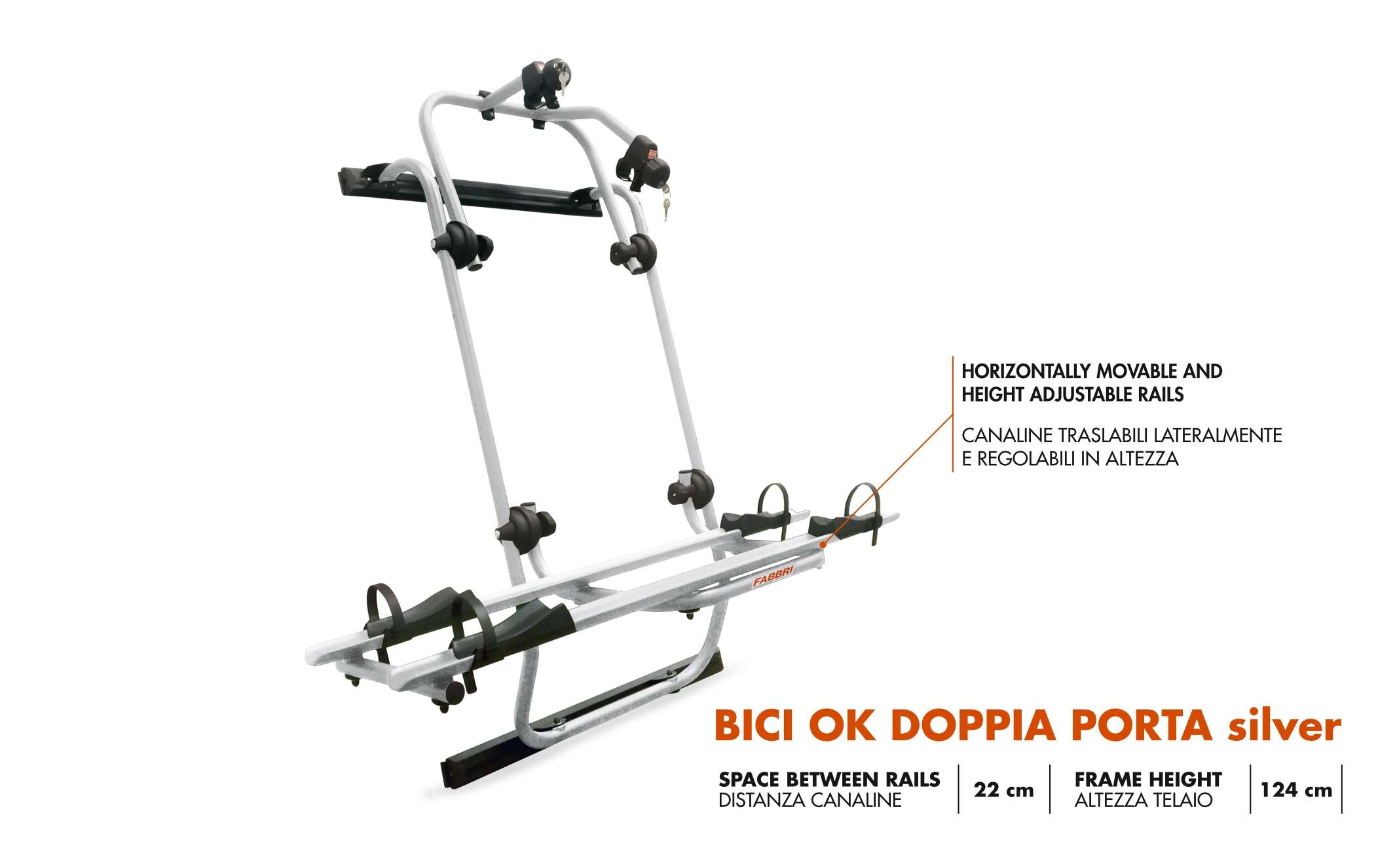Portabici Posteriore da Portellone Fabbri – Bici Ok Mtb Van per Renault Master