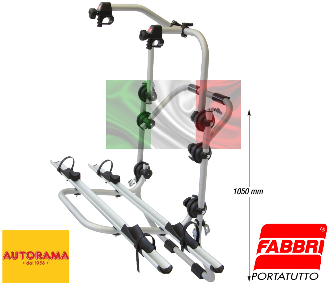 Portabici Posteriore Fabbri Bici OK 2 MTB VAN 29″ Pollici Alluminio