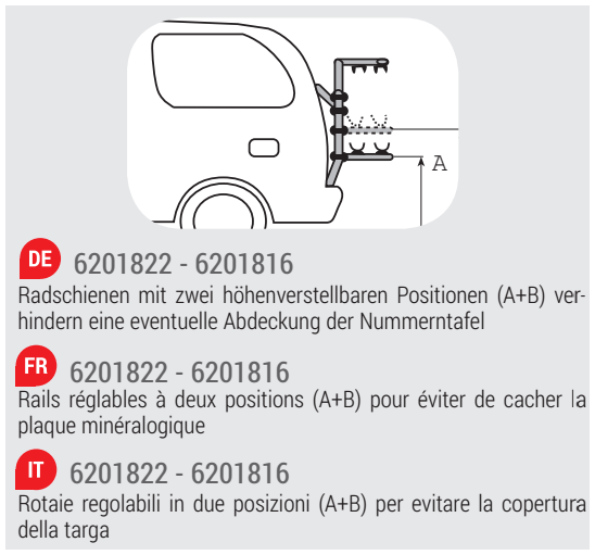 Portabici Posteriore Fabbri Bici OK 2 MTB VAN 29″ Pollici Alluminio