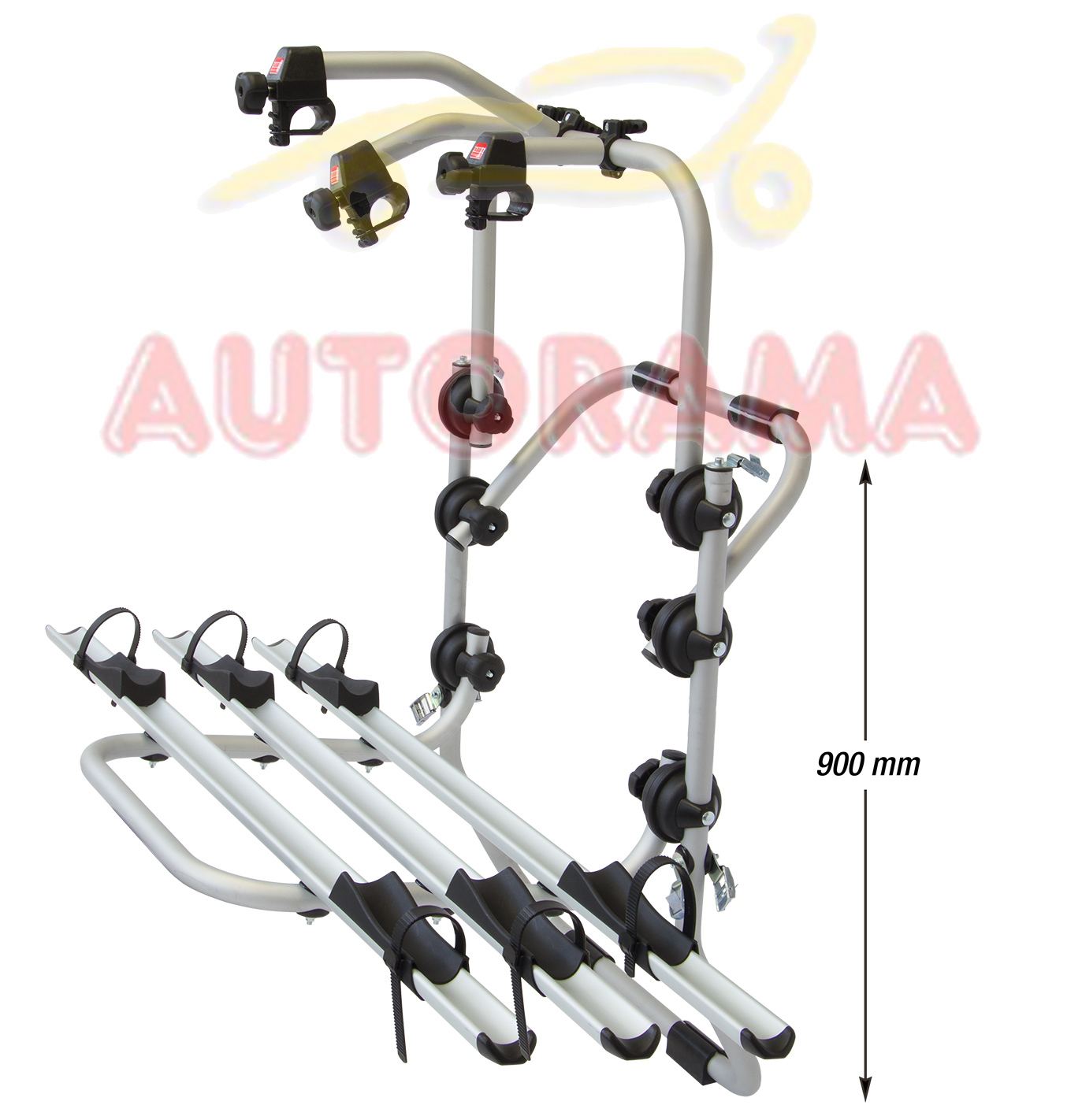 Portabici Posteriore Fabbri Bici OK 3 MTB SUV 29″ Pollici Alluminio