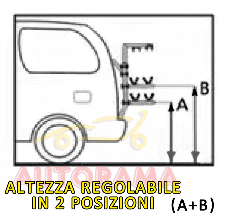 Portabici Posteriore Fabbri Bici OK 3 VAN
