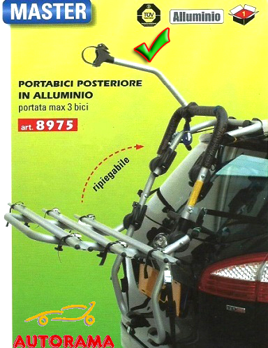 Portabici Posteriore Master GEV Al Portellone In Alluminio