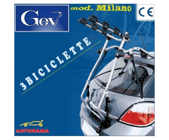 PORTABICI POSTERIORE MILANO GEV Auto UNIVERSALE
