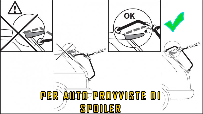 PORTABICI POSTERIORE MILANO GEV Auto UNIVERSALE