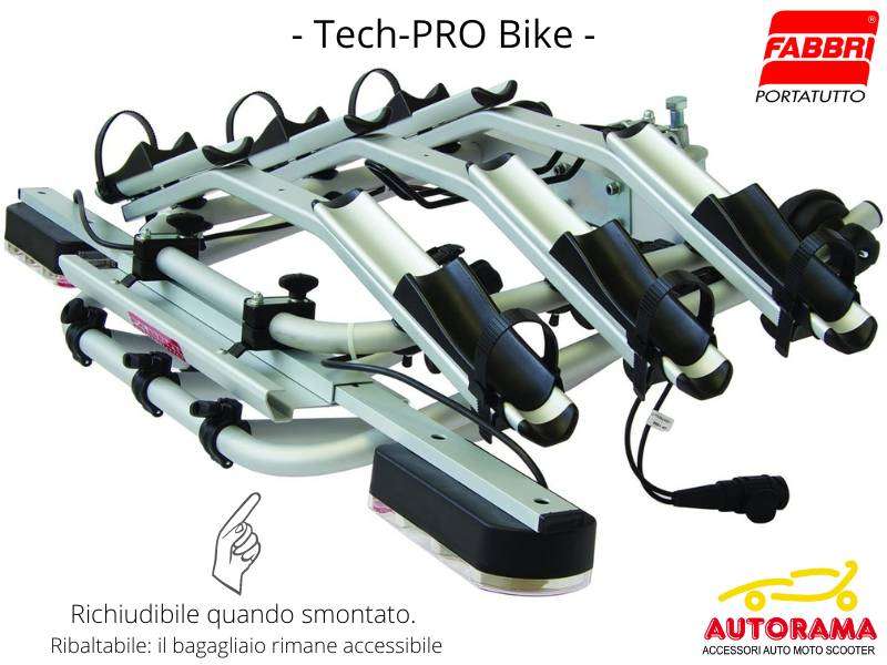 Portabici TECH-PRO-BIKE ATTACCO RAPIDO Gancio Traino