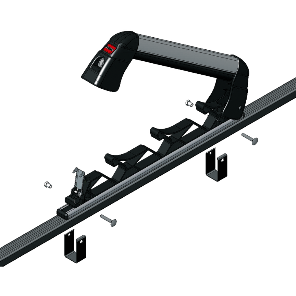 Portasci Aluski&Board 3 Fabbri per Barre portatutto