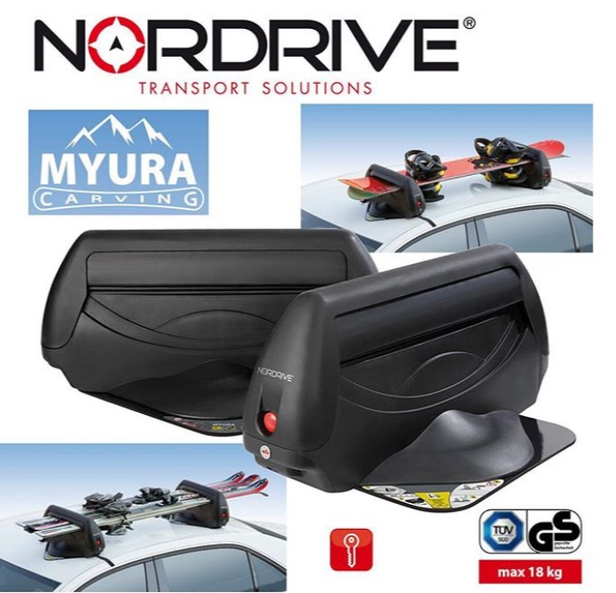 Portasci Magnetico Nordrive Myura Carving 3 Sci Carving / 2 SnowBoard Universale