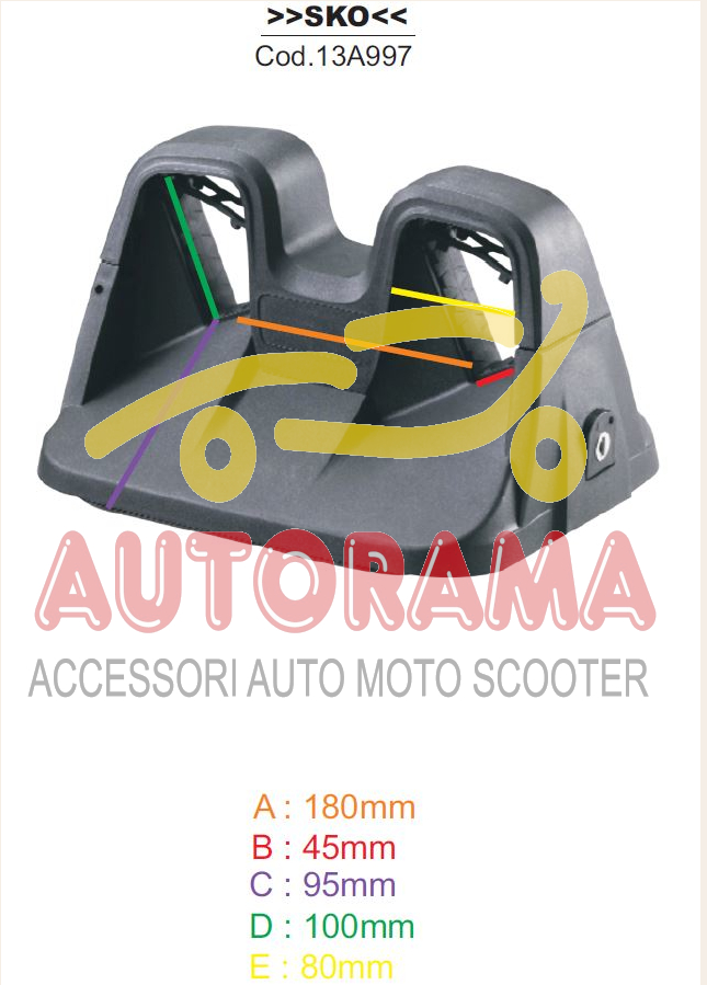 Portasci Magnetico SKO Fabbri Antifurto 2 Paia Sci