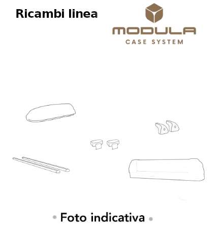 Ricambi Perno filettato e Piedino in Pvc per barre Oval-Bar Modula