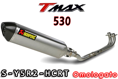 Scarico Completo Akrapovic T-Max 530 – Omologato Titanio S-Y5R2-HCRT