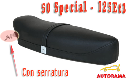 Sella Biposto Vespa 50 Special – 125 ET3 con serratura