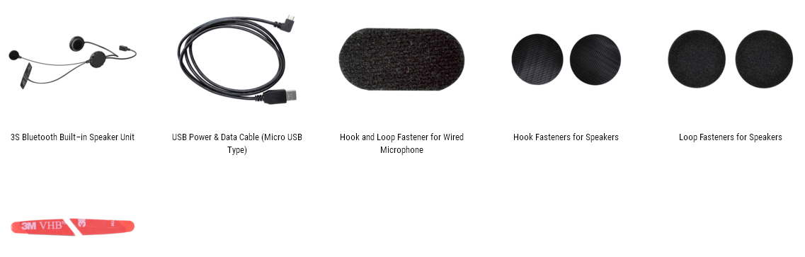 Sena Interfono Bluetooth Sena 3S-W Wired caschi integrali