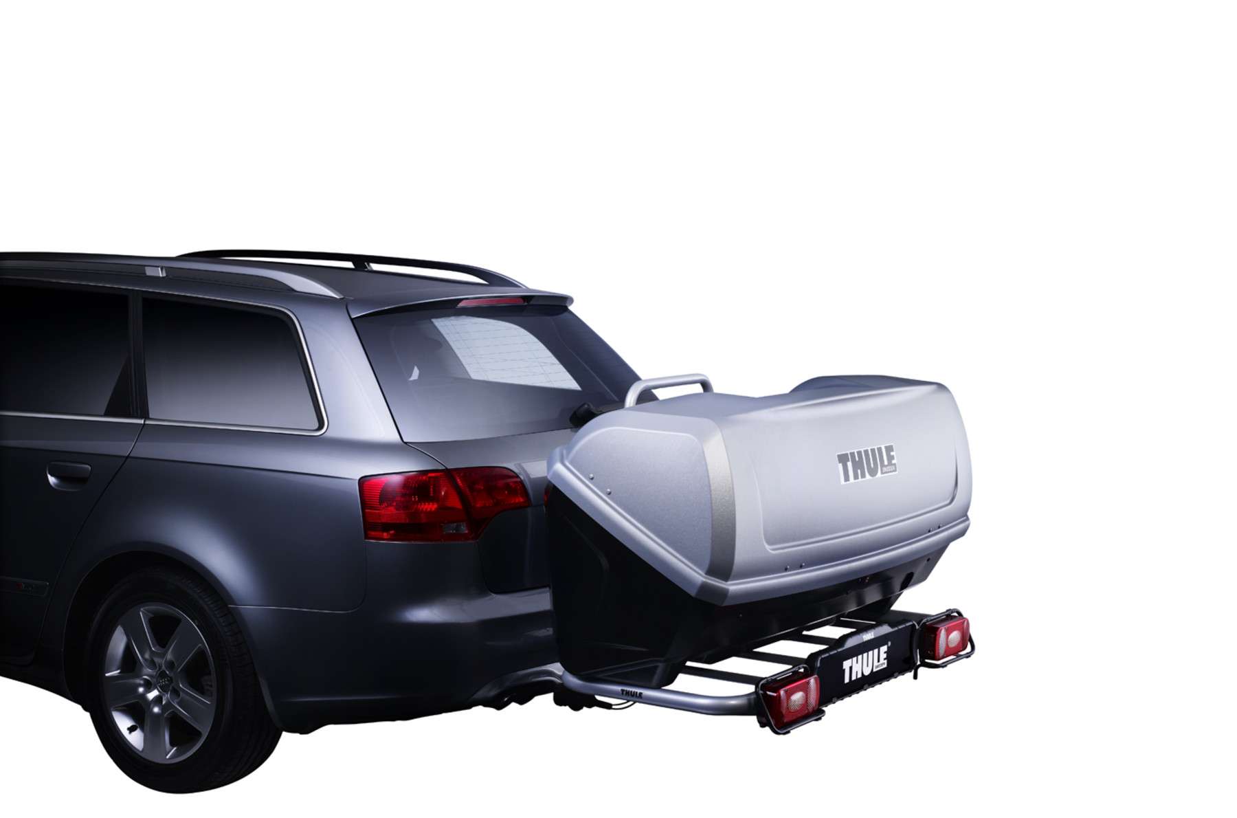 Set Portaggio al gancio traino Thule Esasy Base 949 + Back Up 900 + Thule lock 957