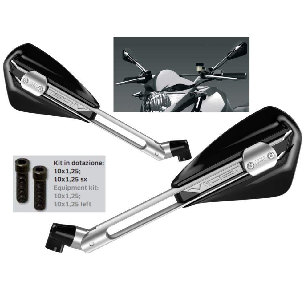 Specchietti FAR VIPER 1 In Alluminio Per Moto Universali 7196+7197