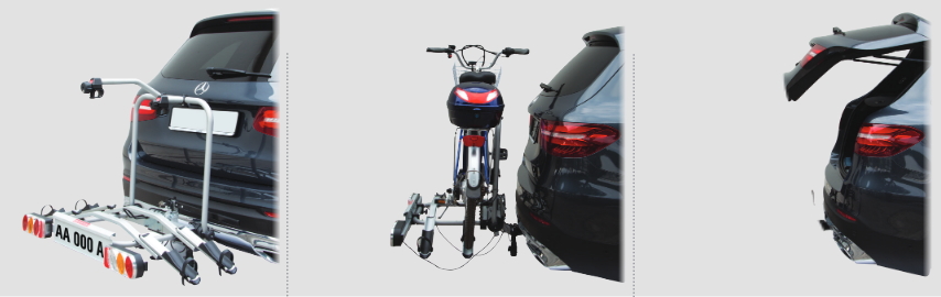 TECH-ELEKTRO PRO-BIKE Portabici Elettrica Gancio Traino Fabbri