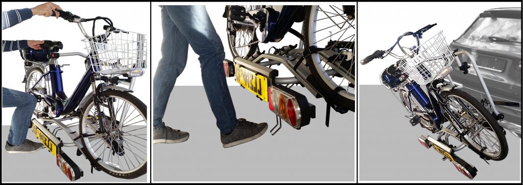 TECH-ELEKTRO PRO-BIKE Portabici Elettrica Gancio Traino Fabbri