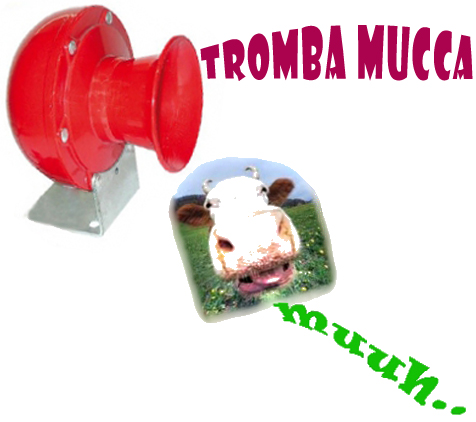 TROMBA SUONO MUCCA PER AUTO 12V