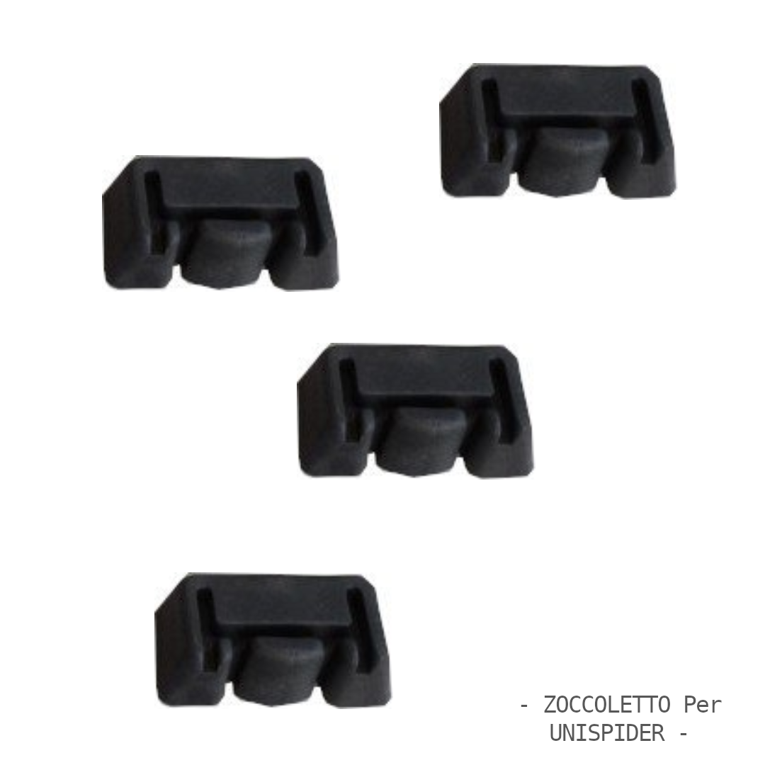 Zoccoletto in gomma per Unispider Fabbri Portatutto – Set Ricambio