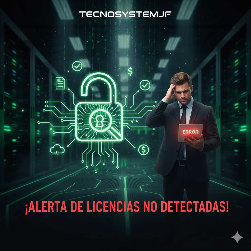 Alerta de Licencias no detectadas por Auditoría