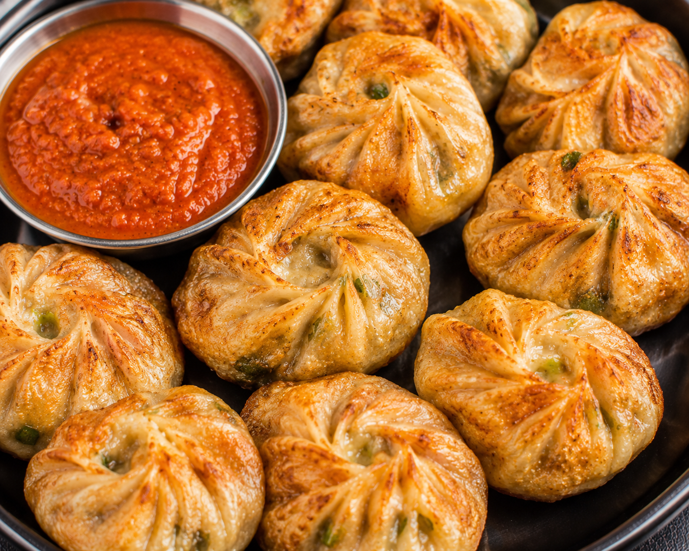 Veg momos (fried)
