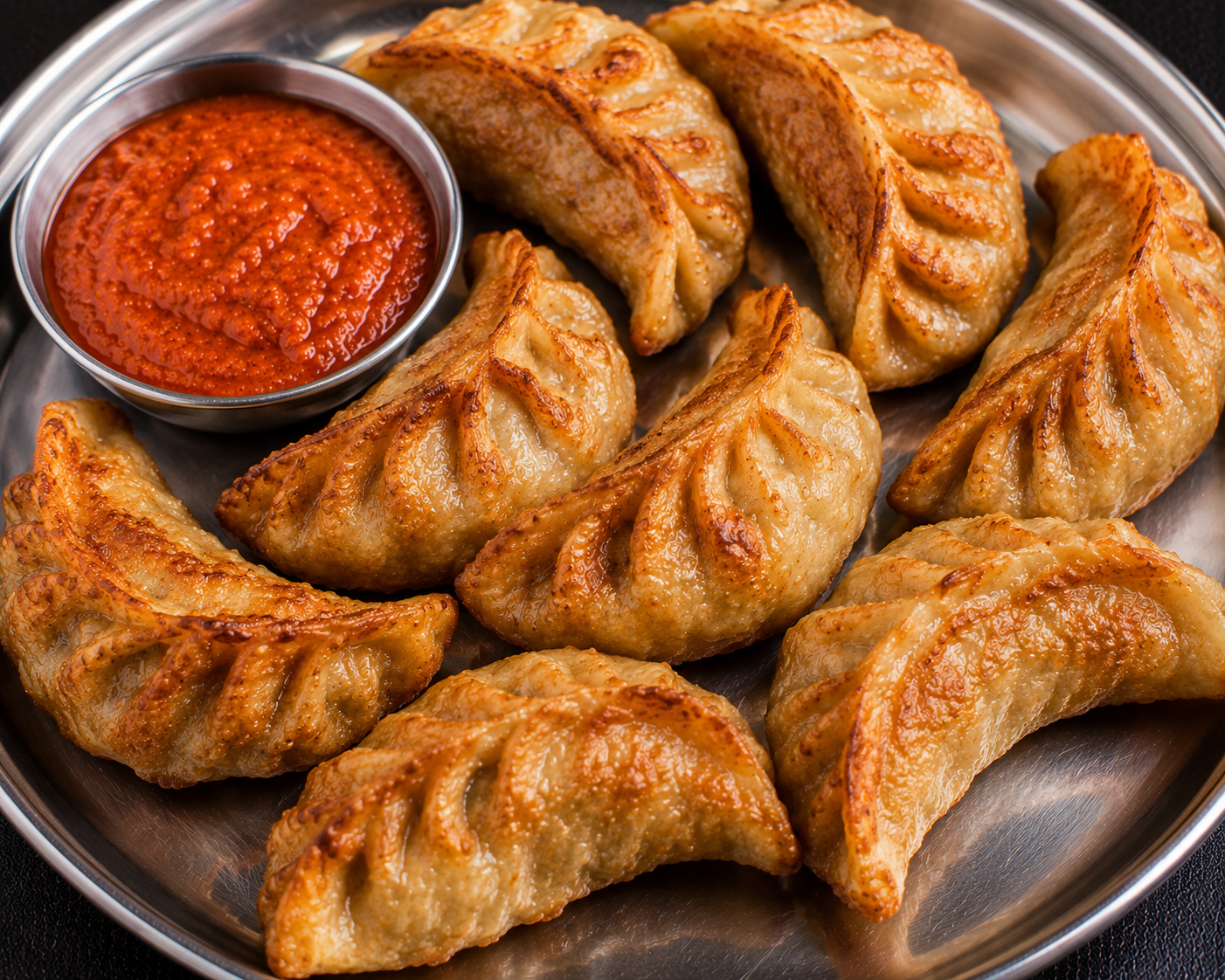 Non veg momos (fried)
