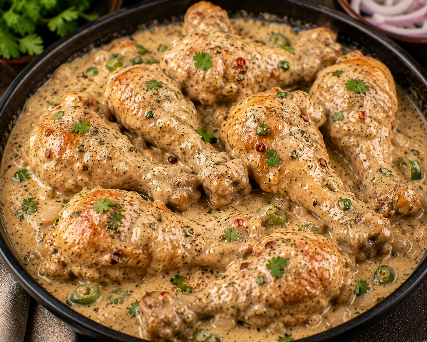 Creamy chicken bone