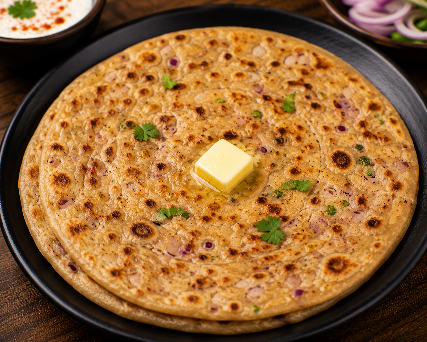 Onion paratha (2 pcs)