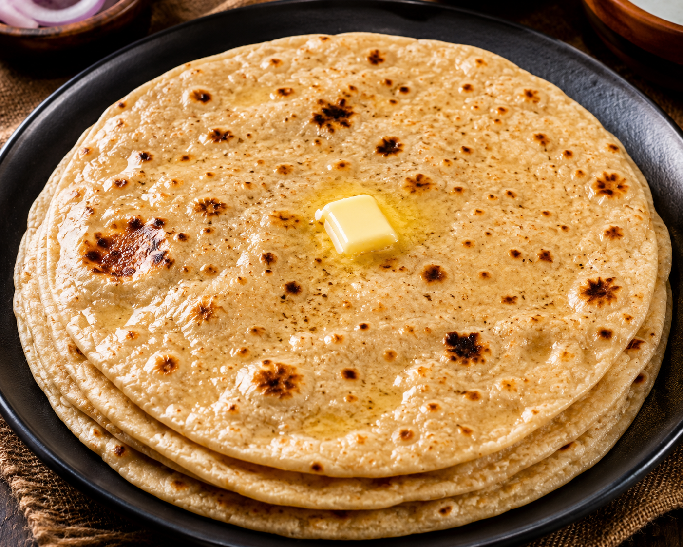 Butter tawa roti