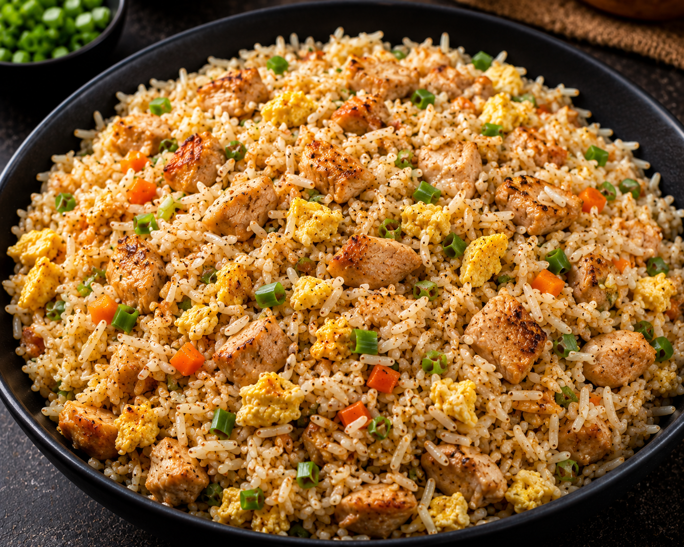 Egg chicken rice