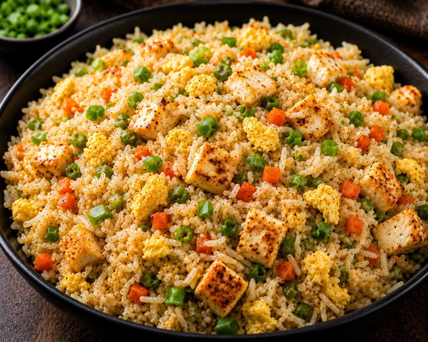 Egg paneer rice