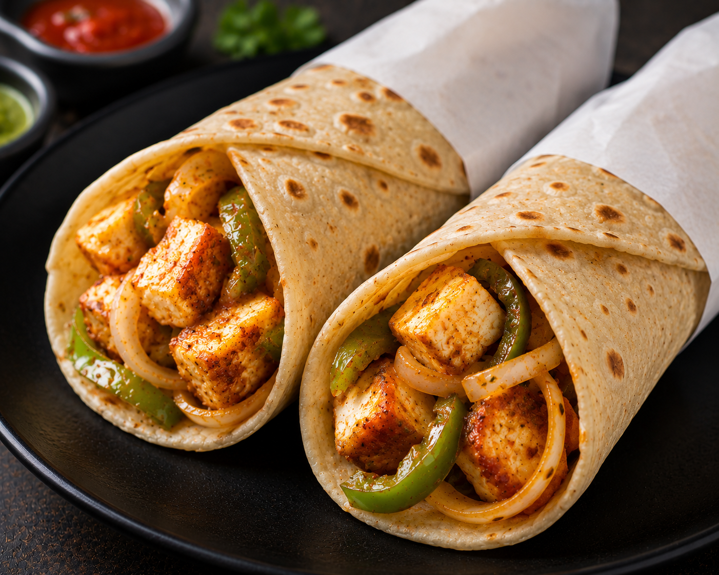 Plain paneer roll